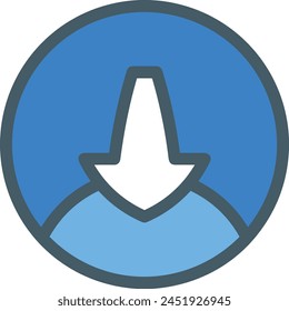 Arrow icon symbol vector image with color for element design