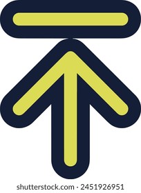 Arrow icon symbol vector image with color for element design