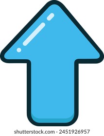 Arrow icon symbol vector image with color for element design