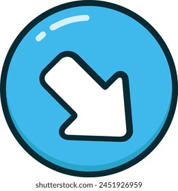 Símbolo de flecha Imagen de Vector con color para el diseño de elementos