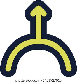 Arrow icon symbol vector image with color for element design