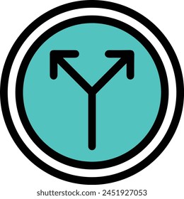 Símbolo de flecha Imagen de Vector con color para el diseño de elementos