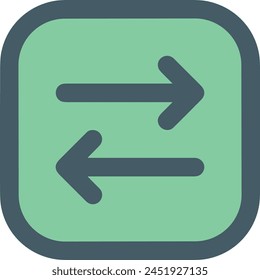 Arrow icon symbol vector image with color for element design