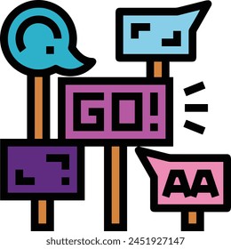 Arrow icon symbol vector image with color for element design