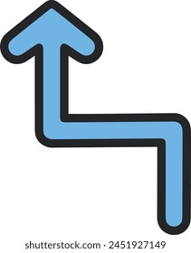 Pfeilsymbol Symbol Vektorgrafik Bild mit Farbe für Elementdesign