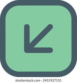 Arrow icon symbol vector image with color for element design