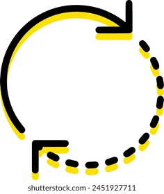 Símbolo de flecha Imagen de Vector con color para el diseño de elementos