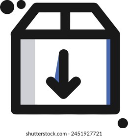 Arrow icon symbol vector image with color for element design