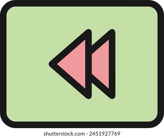 Símbolo de flecha Imagen de Vector con color para el diseño de elementos