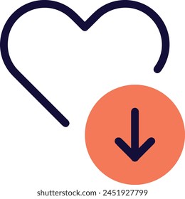 Arrow icon symbol vector image with color for element design
