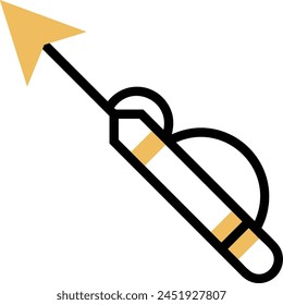 Arrow icon symbol vector image with color for element design
