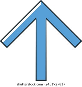 Arrow icon symbol vector image with color for element design