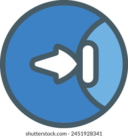 Arrow icon symbol vector image with color for element design