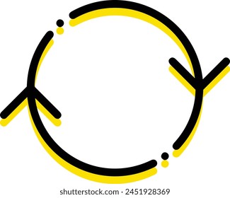 Arrow icon symbol vector image with color for element design