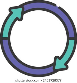 Arrow icon symbol vector image with color for element design