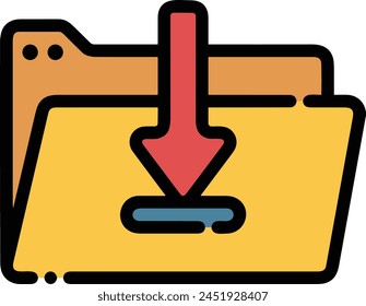 Arrow icon symbol vector image with color for element design