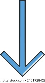 Símbolo de flecha Imagen de Vector con color para el diseño de elementos