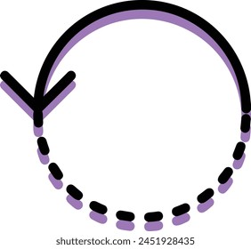 Arrow icon symbol vector image with color for element design