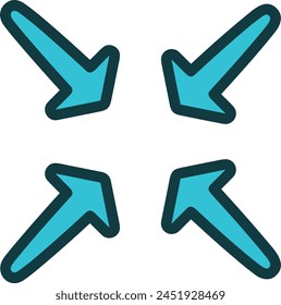Arrow icon symbol vector image with color for element design