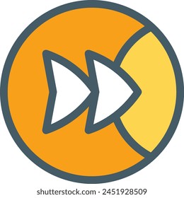 Símbolo de flecha Imagen de Vector con color para el diseño de elementos