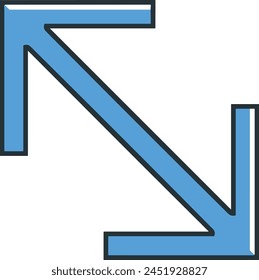 Arrow icon symbol vector image with color for element design