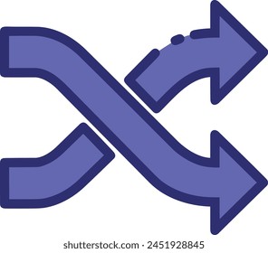Pfeilsymbol Symbol Vektorgrafik Bild mit Farbe für Elementdesign