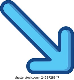 Arrow icon symbol vector image with color for element design