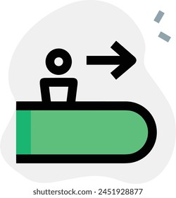 Arrow icon symbol vector image with color for element design