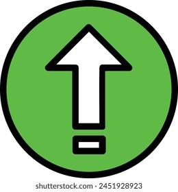 Arrow icon symbol vector image with color for element design