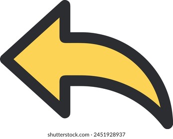 Símbolo de flecha Imagen de Vector con color para el diseño de elementos