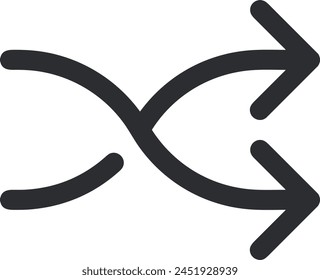 Símbolo de flecha Imagen de Vector con color para el diseño de elementos