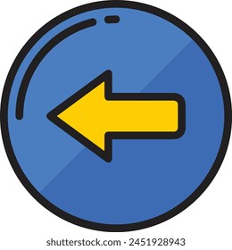Símbolo de flecha Imagen de Vector con color para el diseño de elementos