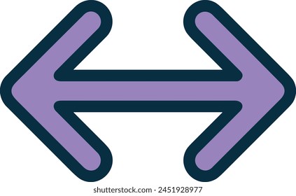 Arrow icon symbol vector image with color for element design