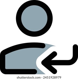 Arrow icon symbol vector image with color for element design