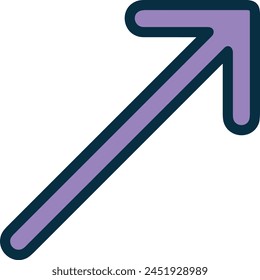 Arrow icon symbol vector image with color for element design