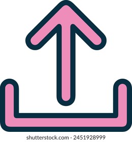 Arrow icon symbol vector image with color for element design