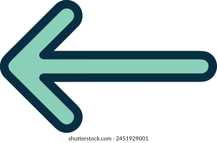Arrow icon symbol vector image with color for element design