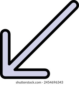 Arrow icon symbol vector image with color for element design