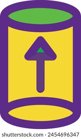 Arrow icon symbol vector image with color for element design
