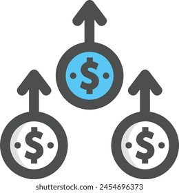 Símbolo de flecha Imagen de Vector con color para el diseño de elementos