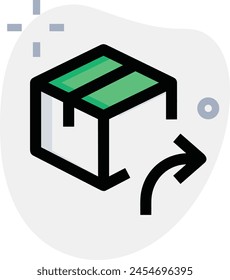 Arrow icon symbol vector image with color for element design