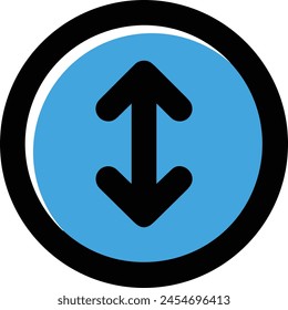 Arrow icon symbol vector image with color for element design