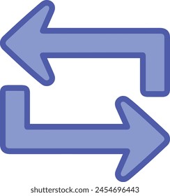 Arrow icon symbol vector image with color for element design