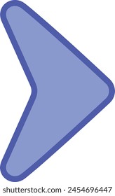 Símbolo de flecha Imagen de Vector con color para el diseño de elementos