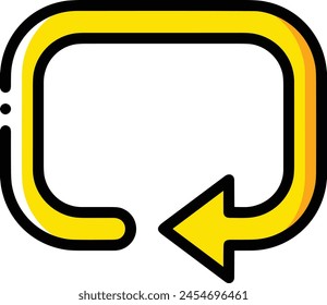 Símbolo de flecha Imagen de Vector con color para el diseño de elementos