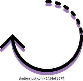 Símbolo de flecha Imagen de Vector con color para el diseño de elementos