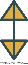 Símbolo de flecha Imagen de Vector con color para el diseño de elementos