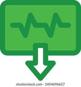 Arrow icon symbol vector image with color for element design