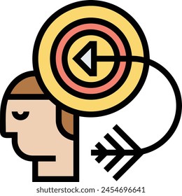 Arrow icon symbol vector image with color for element design
