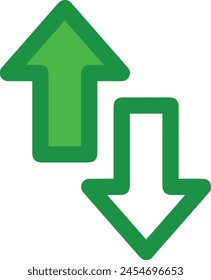 Símbolo de flecha Imagen de Vector con color para el diseño de elementos